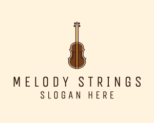 Violin - Violin Music Instrument logo design