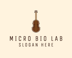 Violin Music Instrument logo design