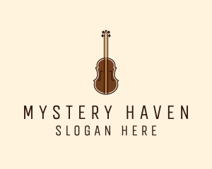 Violin Music Instrument logo design