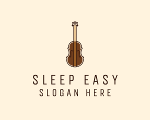 Violin Music Instrument logo design