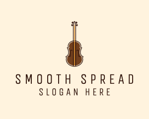 Violin Music Instrument logo design