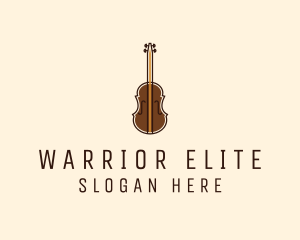 Performer - Violin Music Instrument logo design
