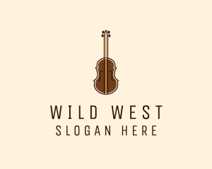 Violin Music Instrument logo design