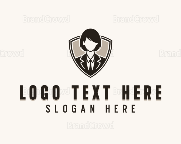 Woman Professional Consultant Logo