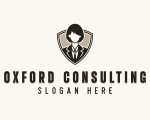 Woman Professional Consultant logo design