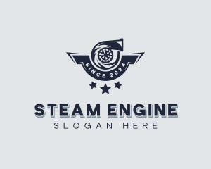 Turbocharger Engine Repair logo design