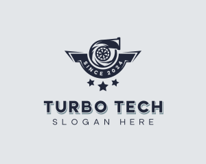 Turbocharger Engine Repair logo design