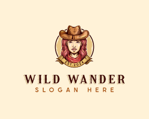 Western Cowgirl Rodeo logo design