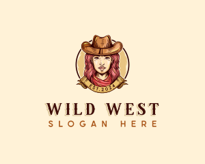 Western Cowgirl Rodeo logo design