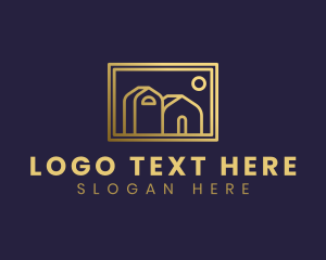 Residential Frame House logo design