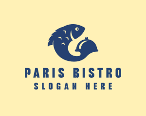 Fish Seafood Restaurant Dining logo design