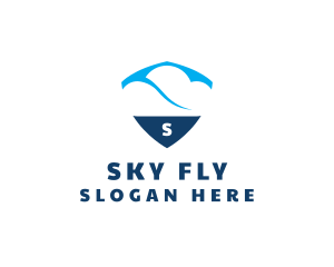 Sky Cloud Shield logo design