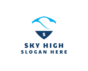 Sky Cloud Shield logo design