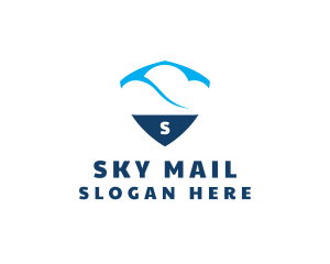 Sky Cloud Shield logo design