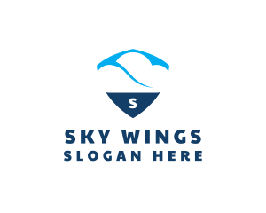 Sky Cloud Shield logo design