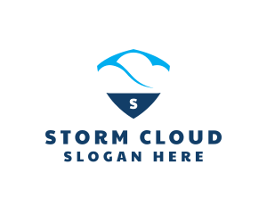 Sky Cloud Shield logo design