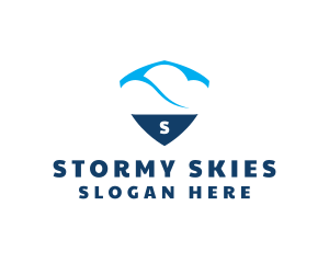 Sky Cloud Shield logo design