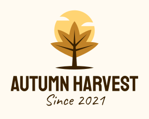 Autumn Forest Tree logo design