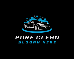 Car Wash Cleaning Car logo design