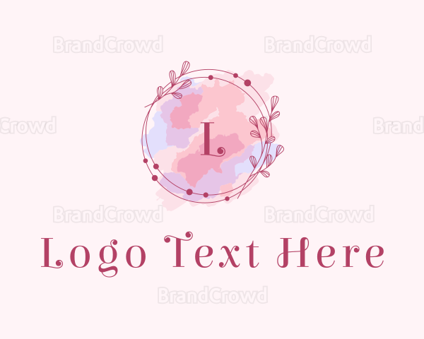 Feminine Art Designer Watercolor Logo