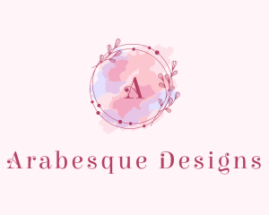 Feminine Art Designer Watercolor logo design