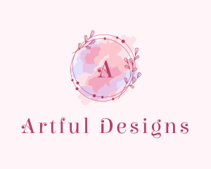 Feminine Art Designer Watercolor logo design