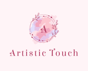 Feminine Art Designer Watercolor logo design