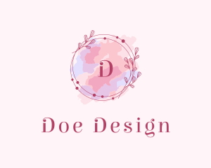 Feminine Art Designer Watercolor logo design