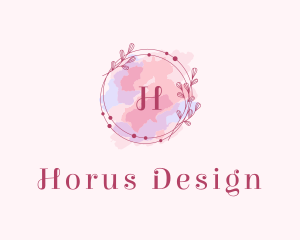 Feminine Art Designer Watercolor logo design