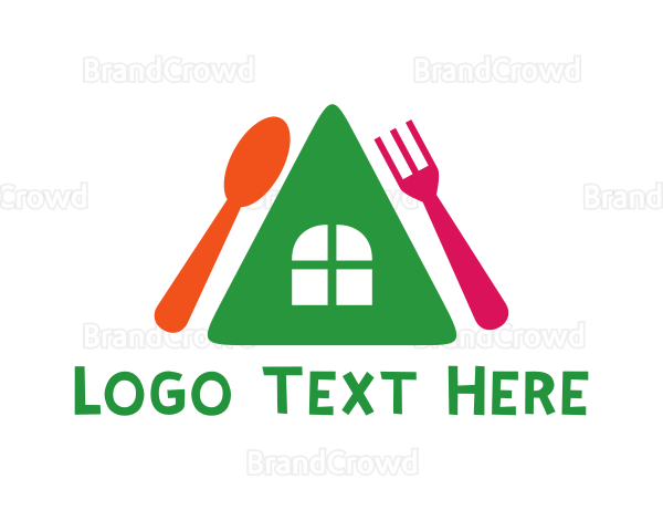 Colorful House Restaurant Logo