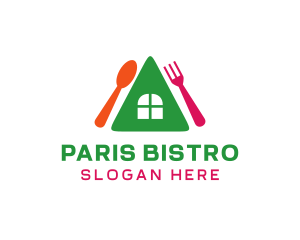 Colorful House Restaurant logo design