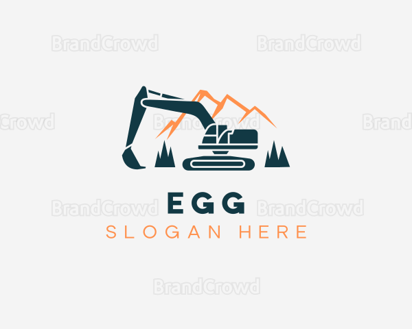 Mountain Excavator Builder Logo