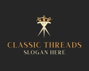 Needle Thread Sewing logo design