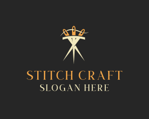 Sew - Needle Thread Sewing logo design