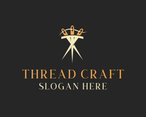 Needle Thread Sewing logo design