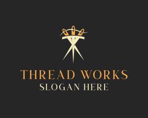 Needle Thread Sewing logo design