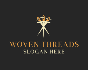 Needle Thread Sewing logo design