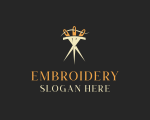 Needle Thread Sewing logo design