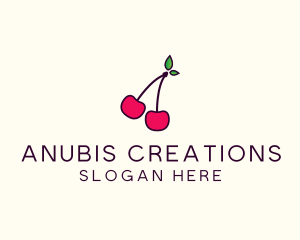 Red Cherry Cherries logo design