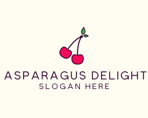 Red Cherry Cherries logo design