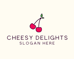 Red Cherry Cherries logo design