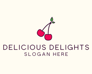 Red Cherry Cherries logo design