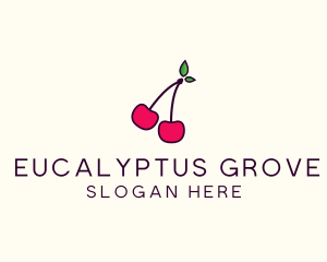 Red Cherry Cherries logo design