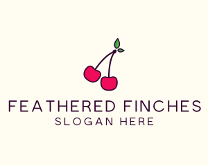 Red Cherry Cherries logo design