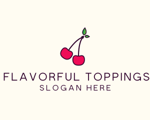 Red Cherry Cherries logo design