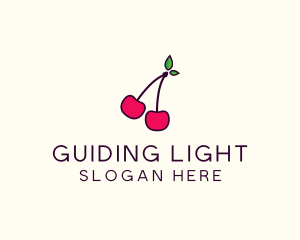 Red Cherry Cherries logo design