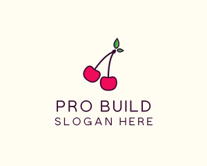 Red Cherry Cherries logo design