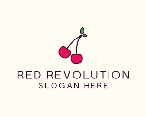 Red Cherry Cherries logo design