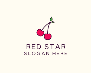 Red Cherry Cherries logo design