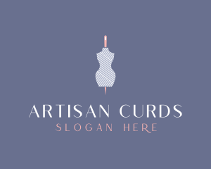 Needle Dressmaking Mannequin logo design